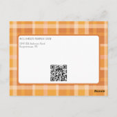 イツ秋ヤイルクラフト秋パーティの招待状 ポストカード (裏面)