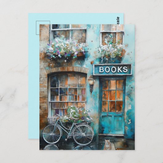 イデアルウォーターカラー絵を描書店 ポストカード (正面/裏面)