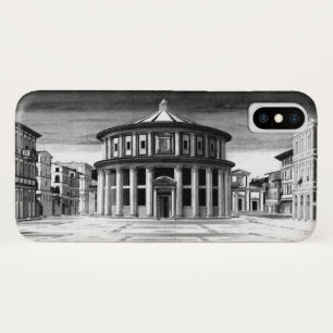 イデアルシティルネッサンスアーキテクチャー白黒 iPhone X ケース