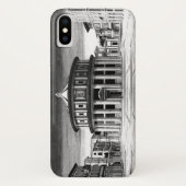 イデアルシティルネッサンスアーキテクチャー白黒 Case-Mate iPhoneケース (裏面)