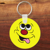 イディオティック顔不機嫌 キーホルダー (正面)