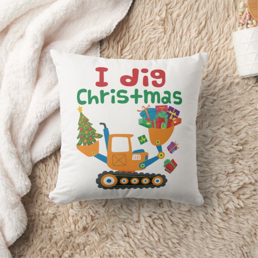 イディグクリスマスクリスマスホリデーショベル クッション (ブランケット)