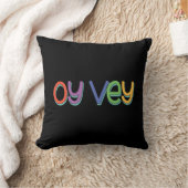 イディッおもしろいドフレーズ – Oy Vey, Jewish Holiday Gift クッション (ブランケット)