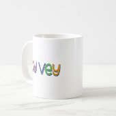 イディッおもしろいドフレーズ – Oy Vey, Jewish Holiday Gift コーヒーマグカップ (正面左)