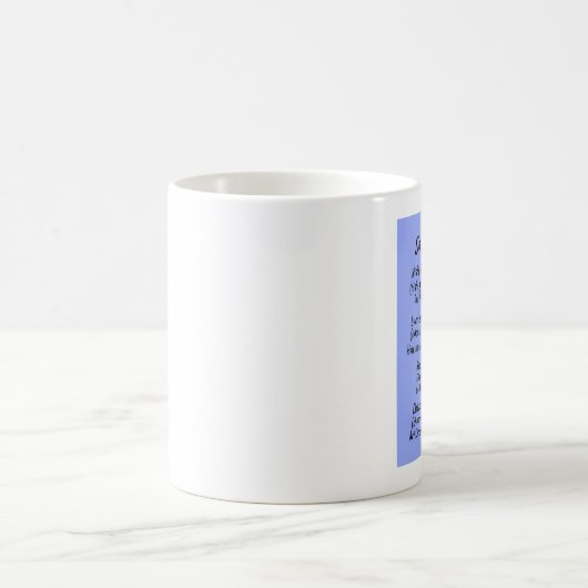 イディッシュの青のそれを言って下さい コーヒーマグカップ (中央)