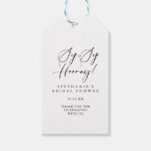 イディルスタイリッシュチスプホレーブライダルシャワー ギフトタグ (正面)