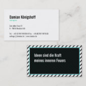 イデエンゲバーヴィスティンカルテ 名刺 (正面/裏面)