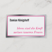 イデエンゲバーヴィスティンカルテ 名刺 (裏面)