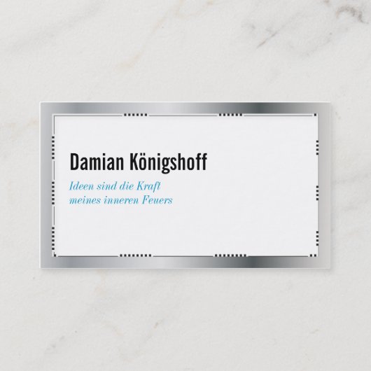 イデエンゲバーヴィスティンカルテ 名刺 (裏面)