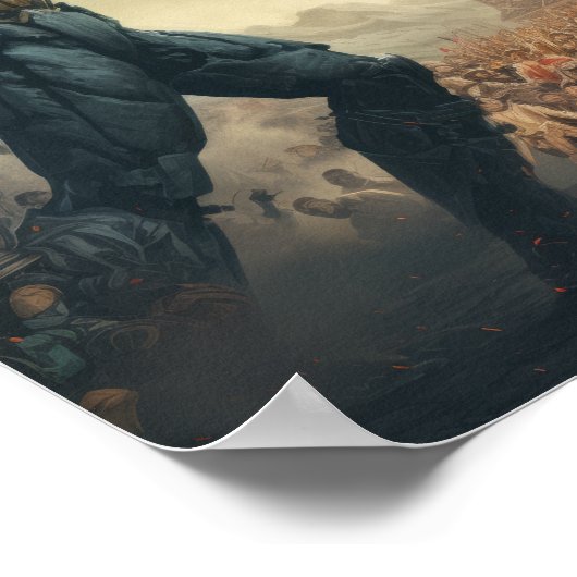 イデオロギーの衝突：資本主義と共産主義のポスト ポスター (角)