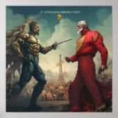 イデオロギーの衝突：資本主義と共産主義のポスト ポスター (正面)