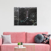 イデスブランシュ&タブルオーノワール1 in4pieces Canvas キャンバスプリント (インサイチュ (リビング))