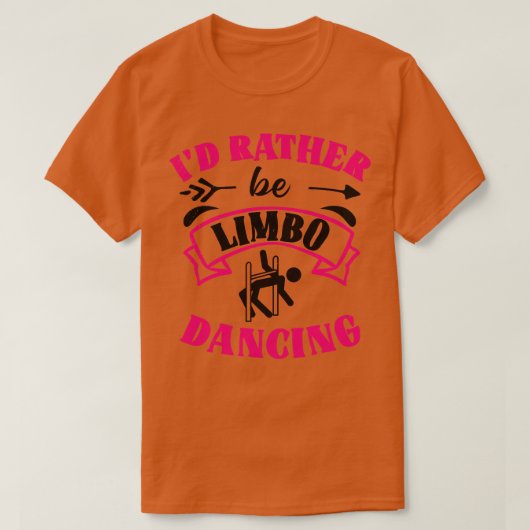 イドネイビーリンボ踊りリンボダンス Tシャツ (デザイン正面)