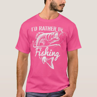 イドネイビー魚釣りおもしろい漁師おもしろい魚釣り Tシャツ