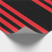 イドメースタイルレッド&ブラック ラッピングペーパー (角)