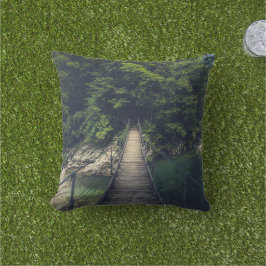 イドリジシンプルカ・スラブ川にかかる吊り橋 アウトドアクッション