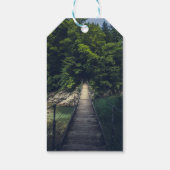 イドリジシンプルカ・スラブ川にかかる吊り橋 ギフトタグ (裏面)