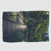 イドリジシンプルカ・スラブ川にかかる吊り橋 ゴルフタオル (横)