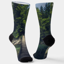 イドリジシンプルカ・スラブ川にかかる吊り橋 ソックス