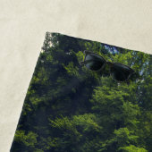 イドリジシンプルカ・スラブ川にかかる吊り橋 ビーチタオル (インサイチュ)