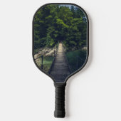 イドリジシンプルカ・スラブ川にかかる吊り橋 ピックルボールラケット (裏面)