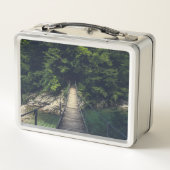 イドリジシンプルカ・スラブ川にかかる吊り橋 メタルランチボックス (裏面)