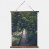 イドリジシンプルカ・スラブ川にかかる吊り橋 吊り下げ型タペストリー (正面)