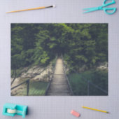 イドリジシンプルカ・スラブ川にかかる吊り橋 薄葉紙 (クラフト)