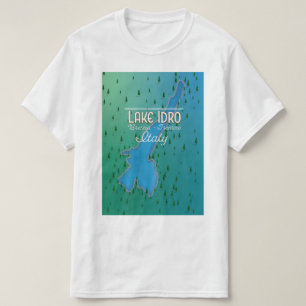 イドロ湖イタリア旅行ポスター Tシャツ