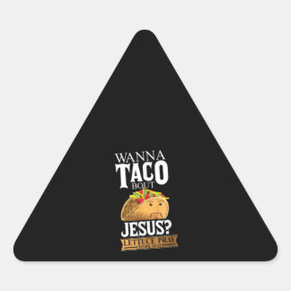 イナおもしろいタコBout Jesus Lettuce 祈 Mark 1615 三角形シール