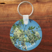 イナゴの花パーソナライズされた キーホルダー (裏面)