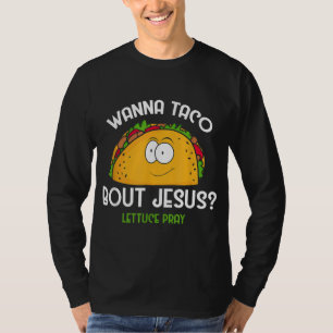 イナタコBout Jesus Lettuce 祈 Tacoおもしろいギフト Tシャツ
