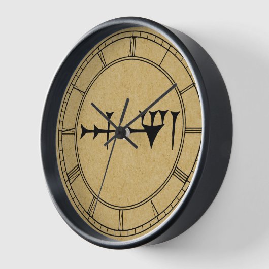 イナナ楔形体 壁時計 (傾斜)