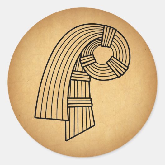 イナンナの結び目 ラウンドシール (正面)