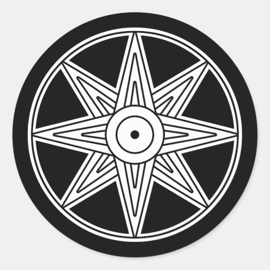 イナンナ星記号 ラウンドシール (正面)