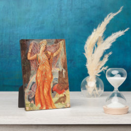 イナンナ/イシュタル異教のウィッカ信者女神の祭壇プラーク フォトプラーク