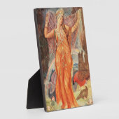 イナンナ/イシュタル異教のウィッカ信者女神の祭壇プラーク フォトプラーク (側面)