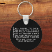 イナンナ/イシュタールインダーワールド引用文 キーホルダー (正面)