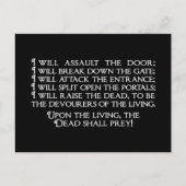 イナンナ/イシュタールインダーワールド引用文 ポストカード (正面)