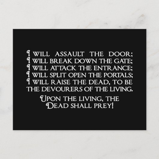 イナンナ/イシュタールインダーワールド引用文 ポストカード (正面)