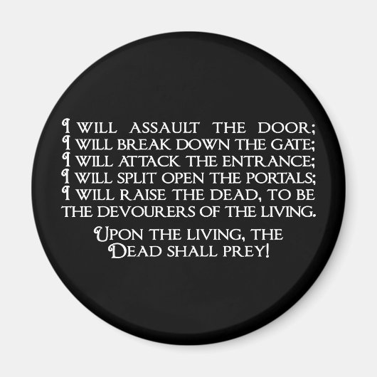 イナンナ/イシュタールインダーワールド引用文 マグネット (正面)