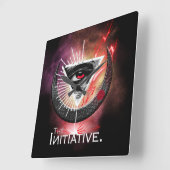 イニシアチブの目コズミック・ベーシック スクエア壁時計 (傾斜)