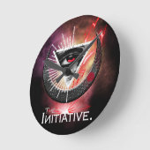 イニシアチブの目コズミック・ベーシック ラウンド壁時計 (傾斜)