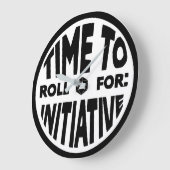 イニシアチブ転がの時計までの時間 ラージ壁時計 (傾斜)