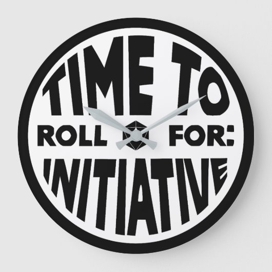 イニシアチブ転がの時計までの時間 ラージ壁時計 (正面)