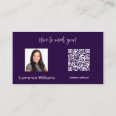 イニシャルお会いできて嬉しい！我々とつながれ！社会 名刺 (裏面)