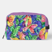 イニシャルかわいらし色と蝶の水色 ドップキット (裏面)