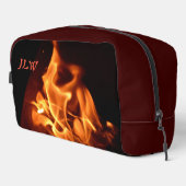 イニシャルで燃え上がる炎の写真 ドップキット (右コーナー)