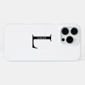 イニシャルと名前のカスタマイズ iPhoneケース (裏面横)