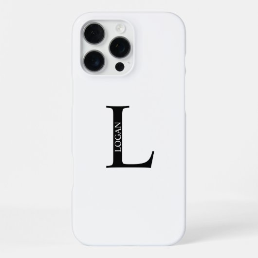 イニシャルと名前のカスタマイズ iPhoneケース (裏面)